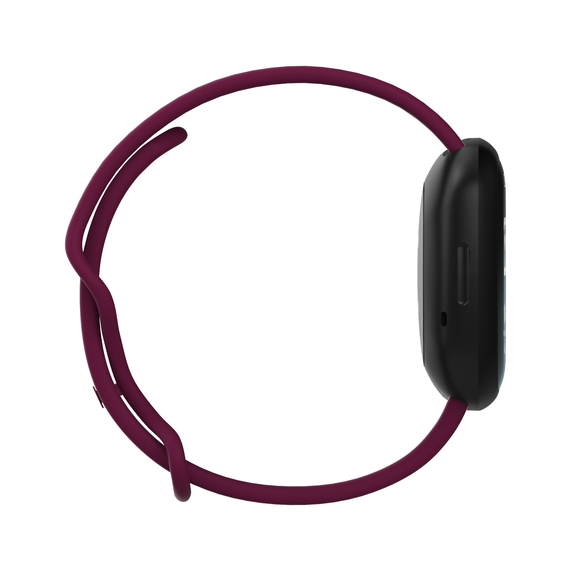 Fitbit Versa 3 / Sense sportszalag - bordó piros